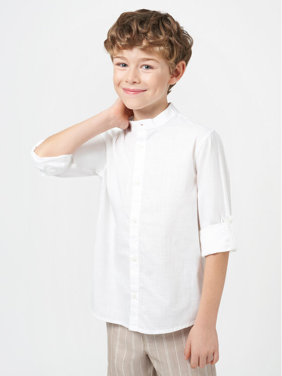 Mayoral Košeľa 6121 Biela Regular Fit