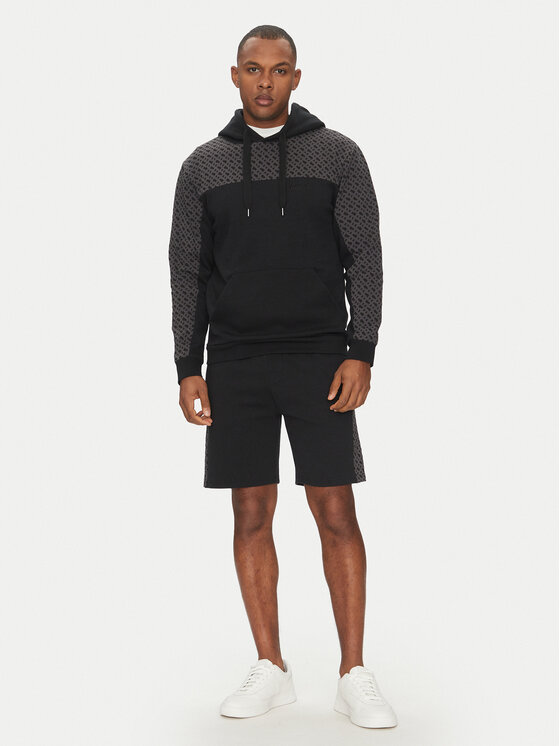 BOSS BOSS Mikina Luke 50540534 Čierna Regular Fit
