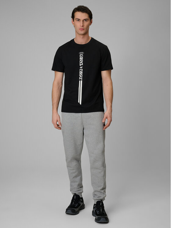 4F 4F T-Shirt FLUID EXPRESSIONS Czarny Regular Fit