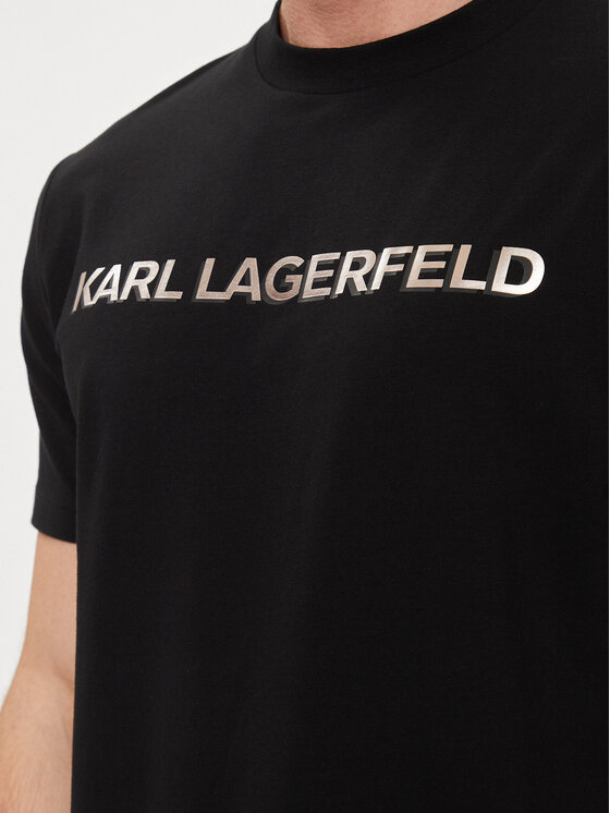 KARL LAGERFELD KARL LAGERFELD T-särk 755053 542221 Must Regular Fit