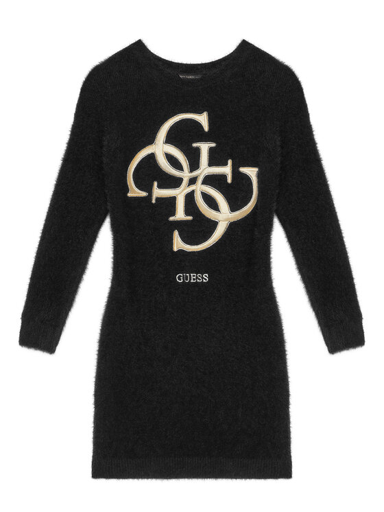 Guess Guess Úpletové šaty J5BK08 Z0720 Černá Regular Fit