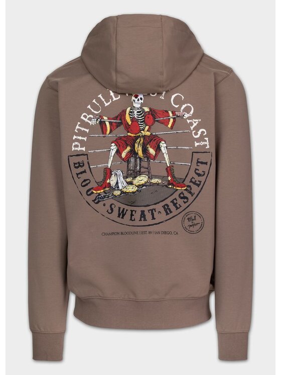 PITBULL PITBULL Bluza BLOODLINE Brązowy Regular Fit