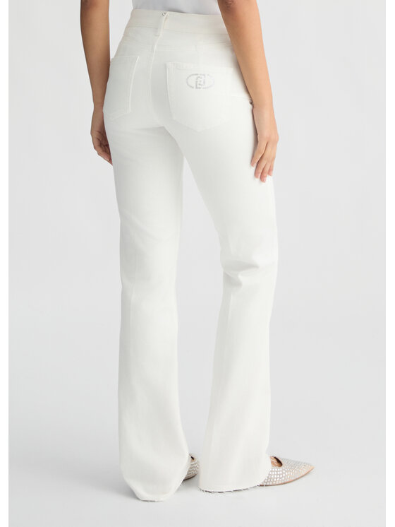 Liu Jo Liu Jo Pantaloni di tessuto UA5082T181610701 Bianco Regular Fit
