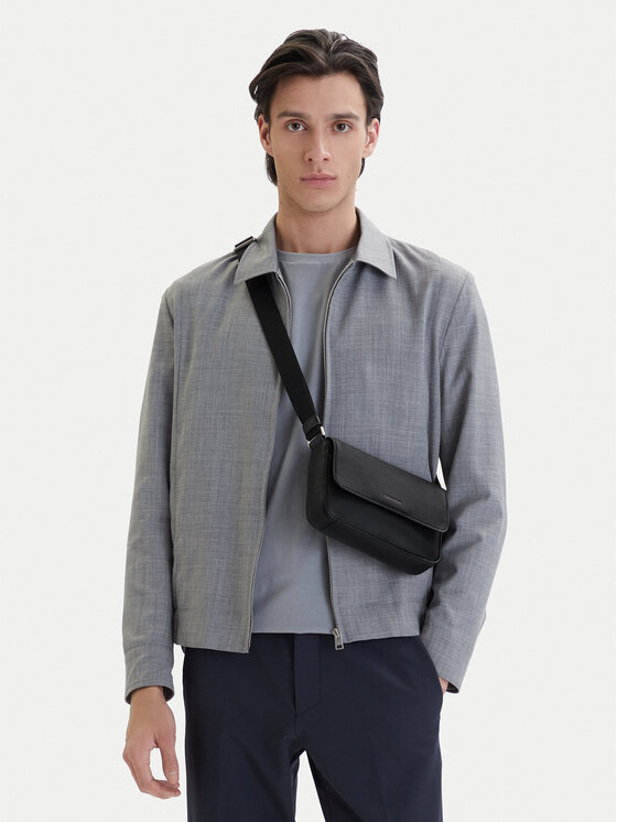 Calvin Klein Geantă Raised Small Flap Messenger LV04D3327G Negru