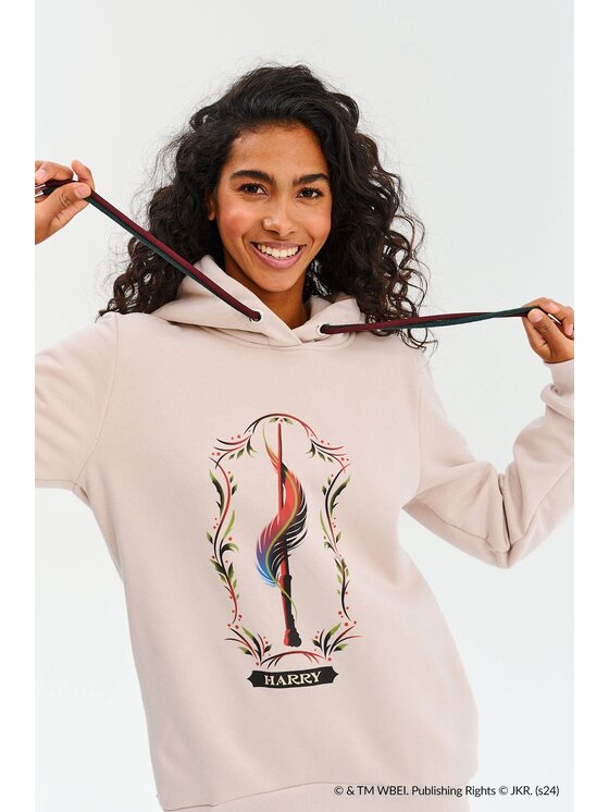 NAOKO NAOKO Mikina Harry's Wand Hnědá Regular Fit