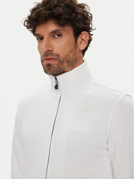 K-Way K-Way Μπλούζα Finn K31366W Λευκό Regular Fit