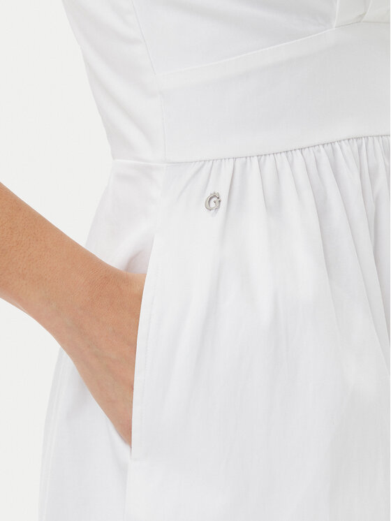 Guess Guess Sommerkleid W5GT26 WH580 Weiß Regular Fit