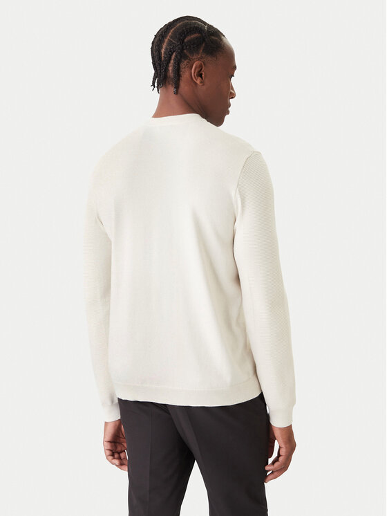 BOSS BOSS Sweter Momentum-X CN 50547507 Écru Regular Fit