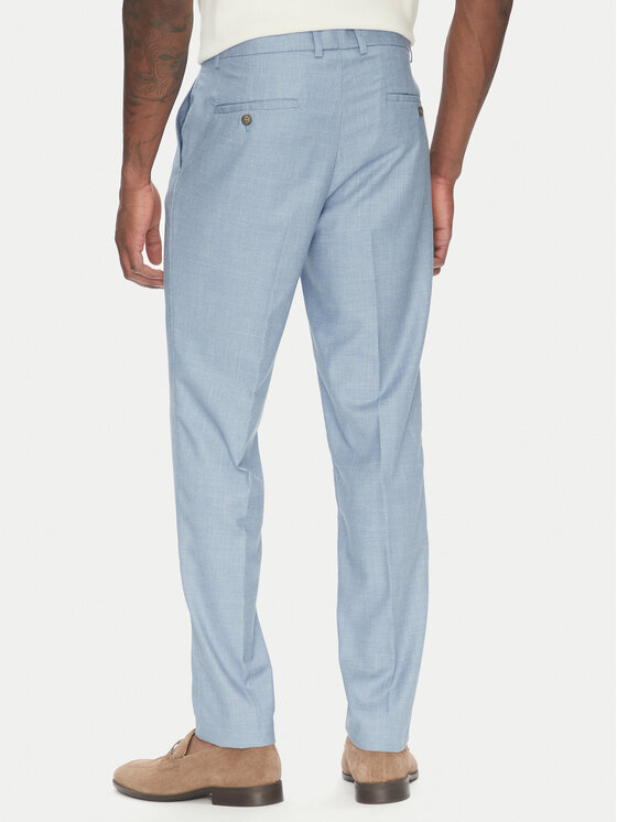 Lindbergh Lindbergh Costum 30-606034 Albastru celest Slim Fit