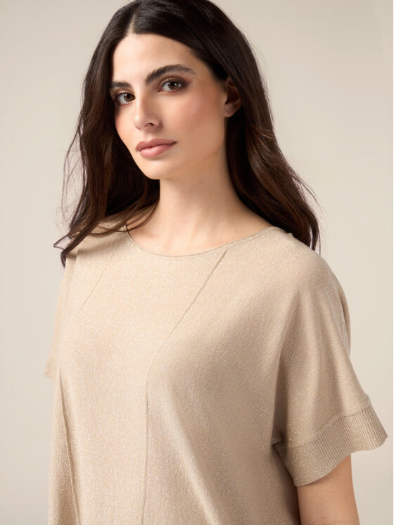 Oltre Oltre Cardigan M163E001817N0R2 Écru Over Fit
