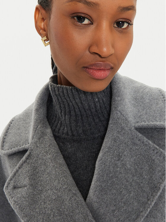 Weekend Max Mara Weekend Max Mara Płaszcz wełniany Resina 2425016092 Szary Regular Fit
