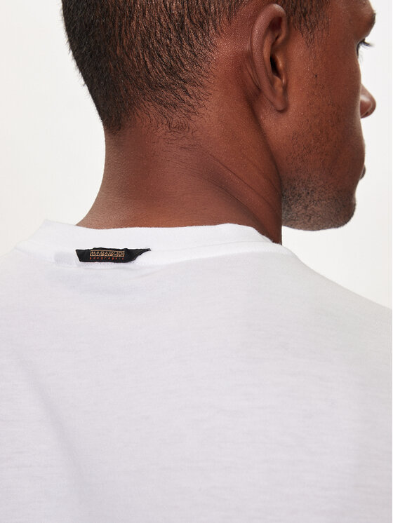 Napapijri Napapijri T-shirt S-Bollo NP0A4I3C Bijela Regular Fit