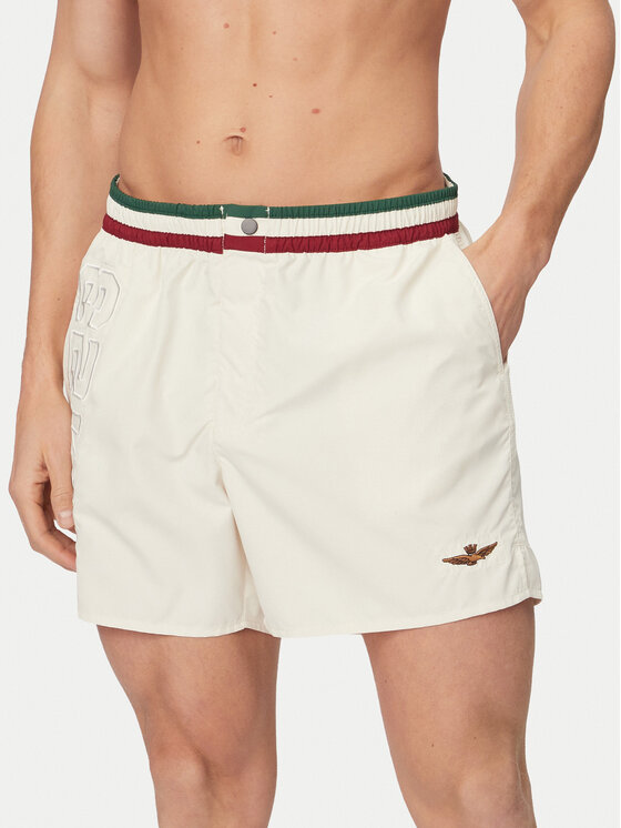 Aeronautica Militare Aeronautica Militare Kupaće gaće i hlače 261BW0233UCT02967 Bijela Regular Fit