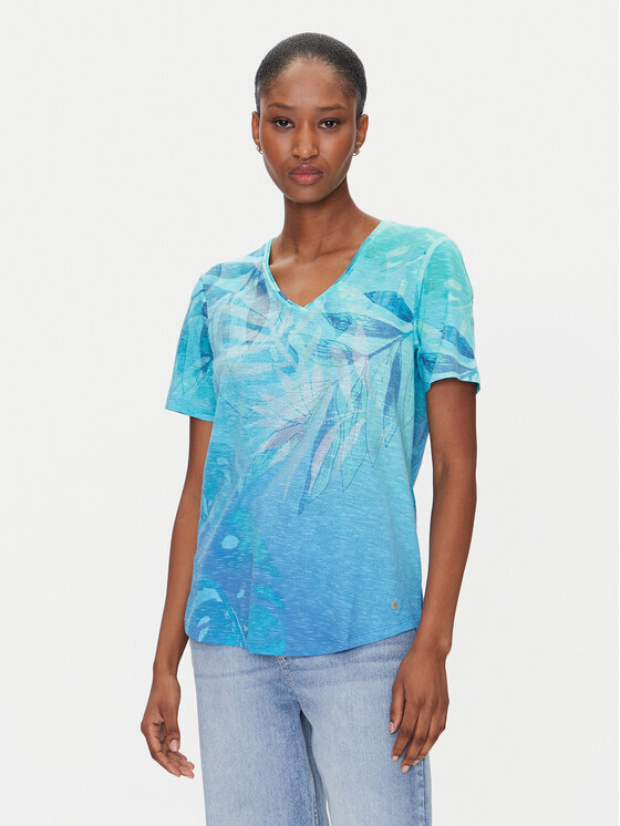 Damski T-Shirt Olsen, Rozmiar 42, Niebieski, 11105045