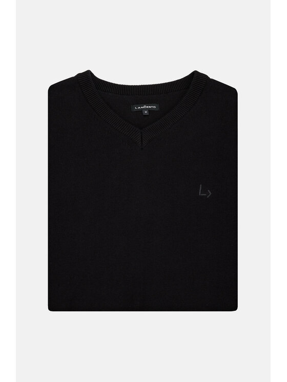 Lancerto Lancerto Sweter Jordi SW073222000071 Czarny Regular Fit