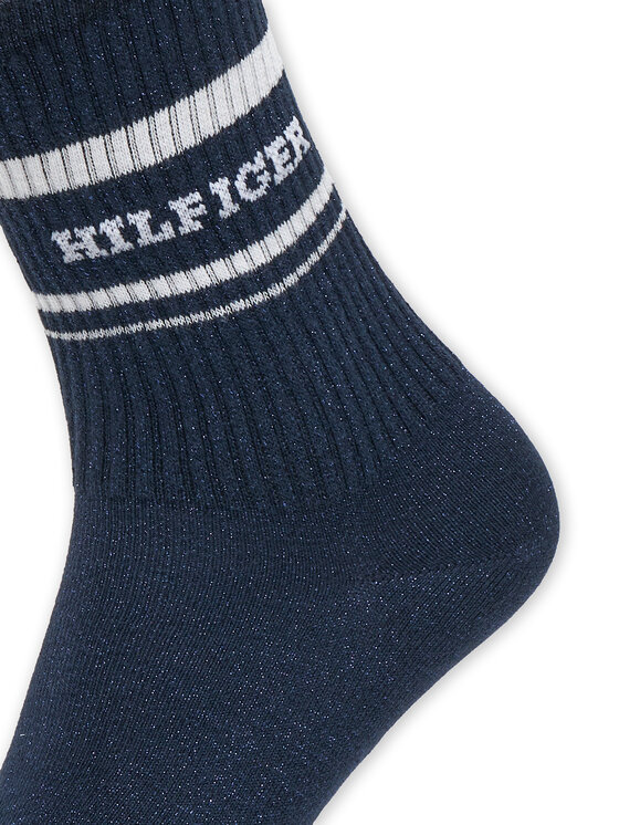 Tommy Hilfiger Tommy Hilfiger 2er-Set hohe Damensocken 701236457 Dunkelblau