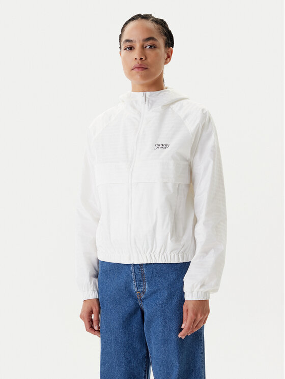 Tommy Jeans Tommy Jeans Széldzseki Jacquard DW0DW20952 Ekru Relaxed Fit