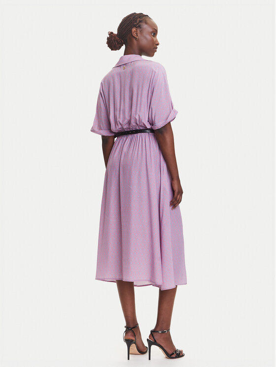 Fracomina Fracomina Rochie tip cămașă FR25SD2012W413O9 Violet Regular Fit