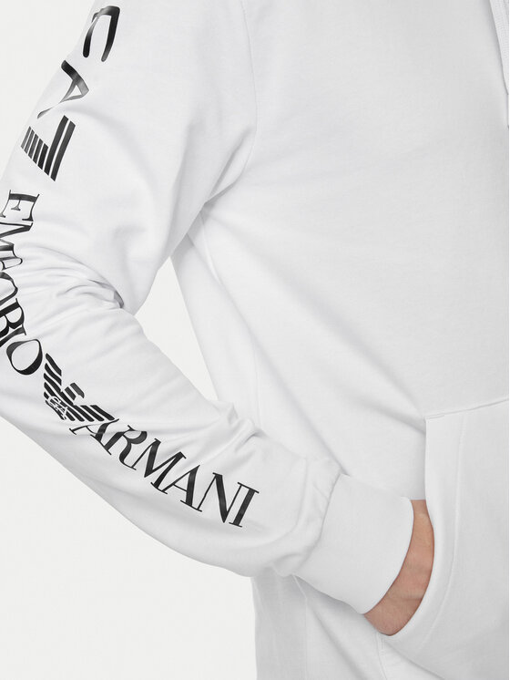 EA7 Emporio Armani EA7 Emporio Armani Суитшърт 8NPM13 PJ05Z 1100 Бял Regular Fit