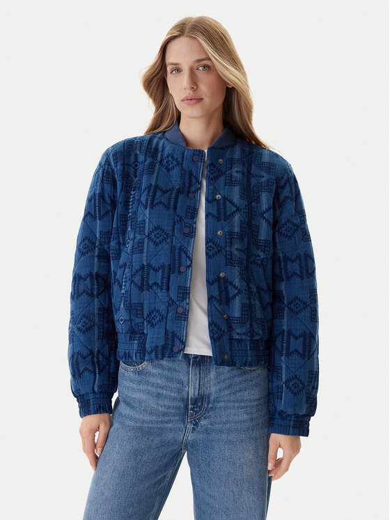 Mustang Mustang Bomberjacke Bouse 1016739 Blau Regular Fit