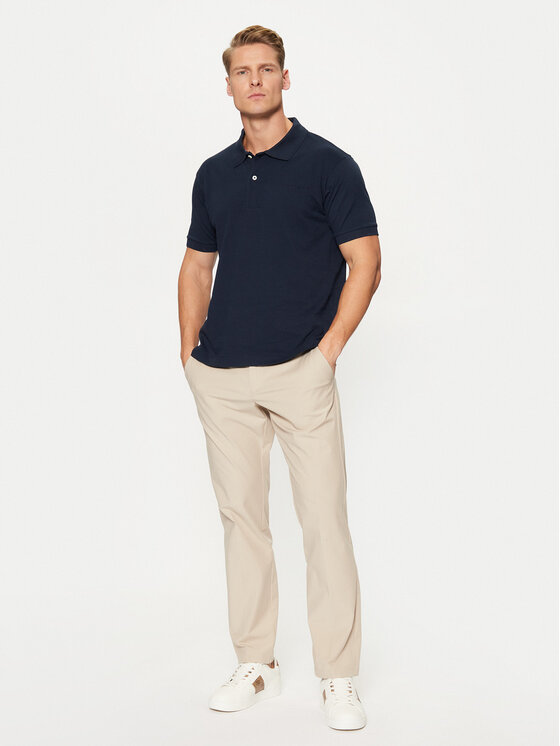 Guess Jeans Guess Jeans Polo marškinėliai M4BP29 KCJV1 Tamsiai mėlyna Regular Fit