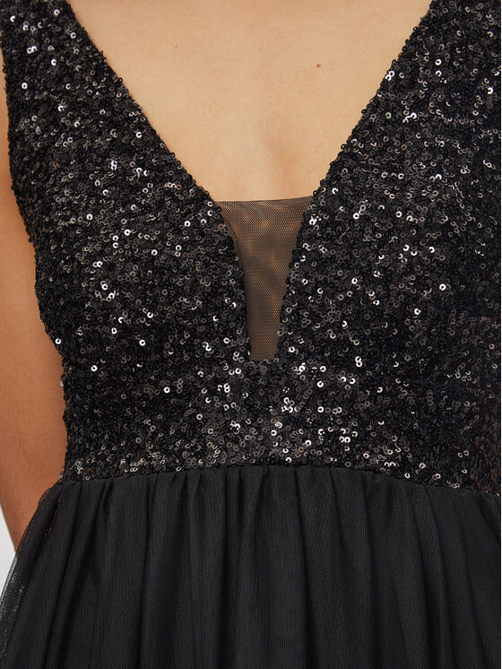Rinascimento Rinascimento Rochie de seară CFC0120052003 Negru Regular Fit