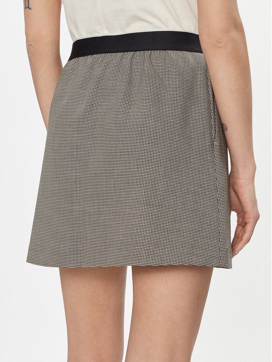 Tommy Hilfiger Tommy Hilfiger Mini sukně WW0WW40515 Šedá Regular Fit