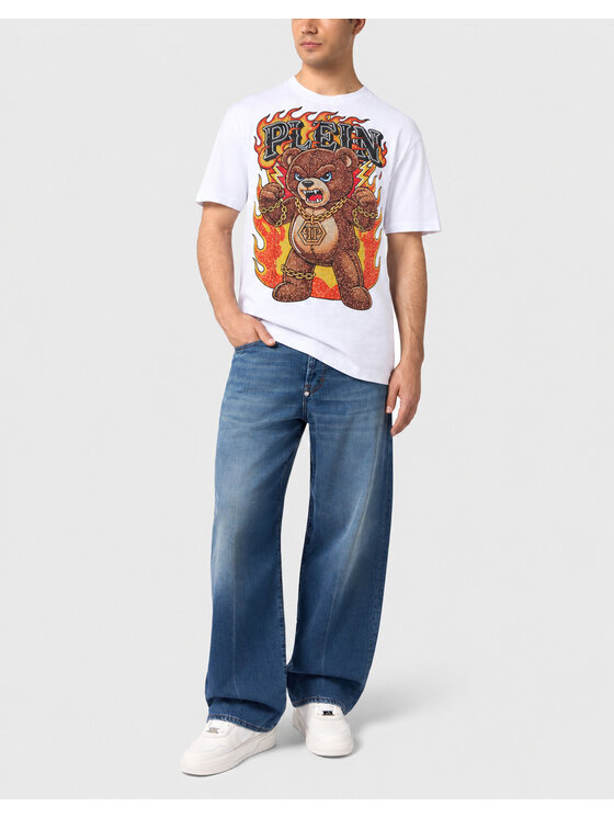 PHILIPP PLEIN PHILIPP PLEIN Tričko 32094 Biela Regular Fit