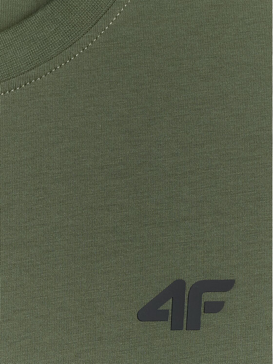 4F 4F T-Shirt BASIC+ Khaki Regular Fit