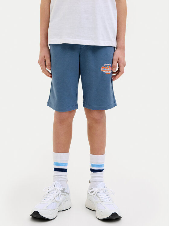 Chłopięce Szorty sportowe Jack&Jones Junior, Rozmiar 176, Niebieskie, Logo 12249970