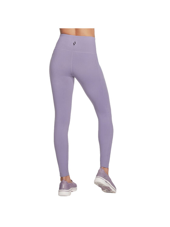 Skechers Skechers Legginsy Skechers Go Walk High Waisted Legging Fioletowy Slim Fit