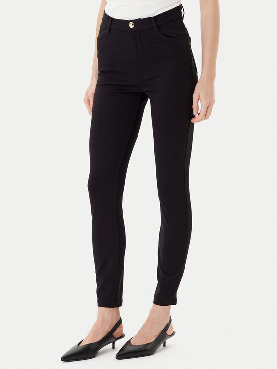 Liu Jo Spodnie materiałowe TF5129 JS182 Czarny Slim Fit