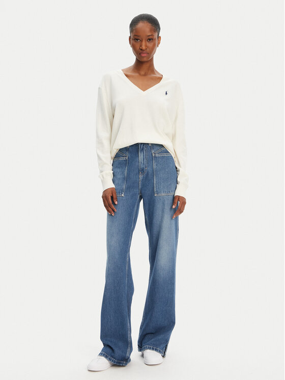 Polo Ralph Lauren Polo Ralph Lauren Pulover 211972105002 Écru Straight Fit