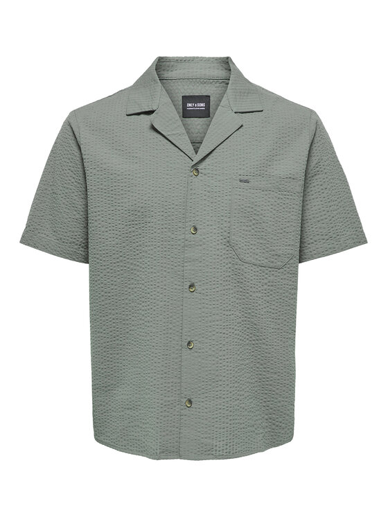 Only & Sons Only & Sons Koszula Eye Resort 22030342 Zielony Relaxed Fit