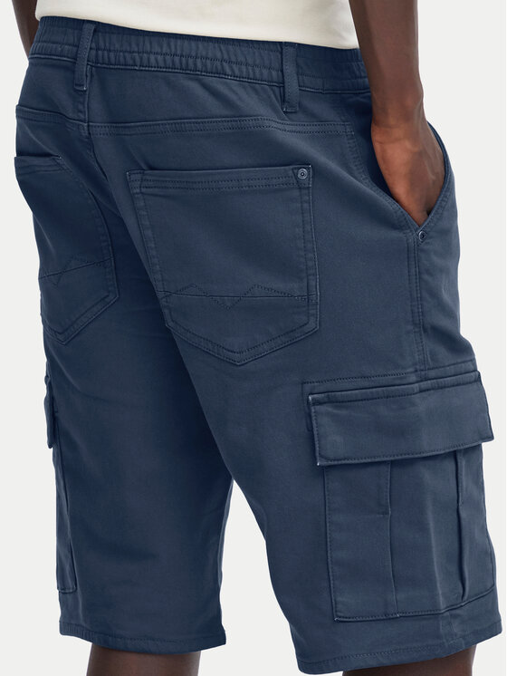 Blend Blend Šortky z materiálu 20716437 Tmavomodrá Regular Fit