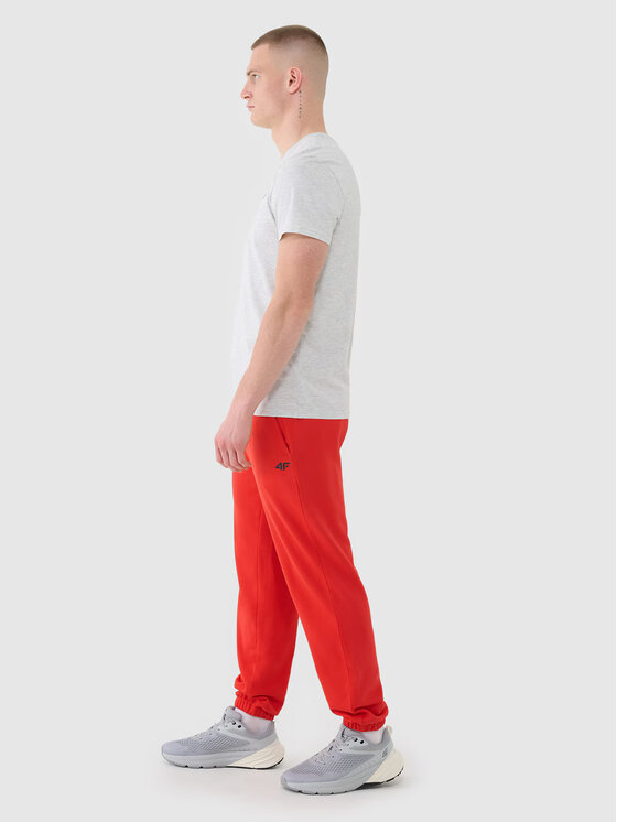 4F 4F Joggery 4FWMM00TTROM1139-62S Czerwony Regular Fit