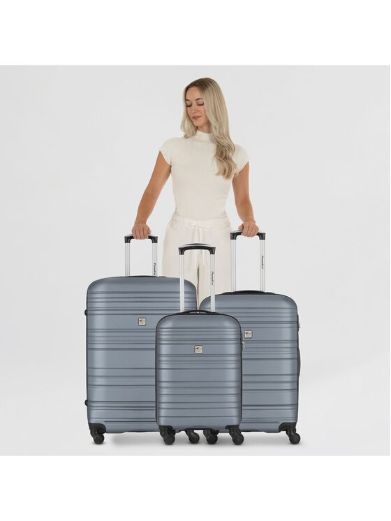 CHECK.IN CHECK.IN Komplet walizek 319232 Srebrny