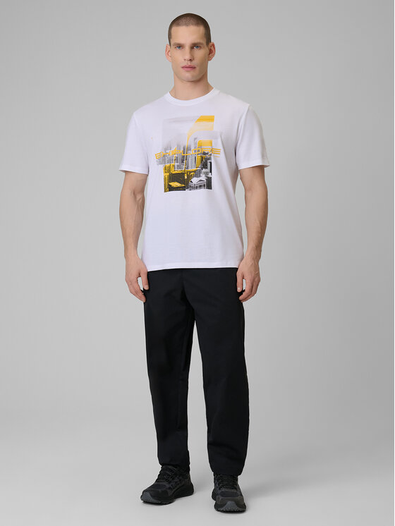 4F 4F T-Shirt CITY Biały Regular Fit
