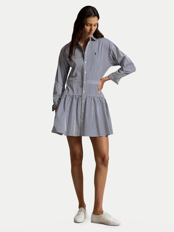 Polo Ralph Lauren Polo Ralph Lauren Košilové šaty 211B22754001 Tmavomodrá Regular Fit