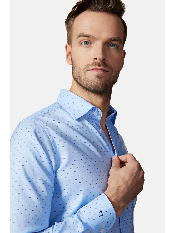Lancerto Lancerto Koszula Kiara KO073123000015 Błękitny Slim Fit