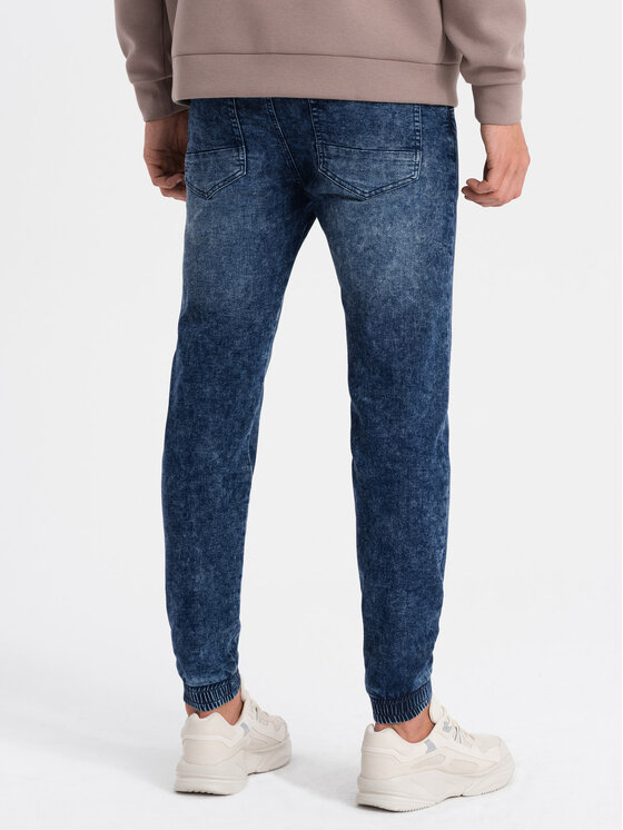 Ombre Ombre Jeansy OM-PADJ-0133 Modrá Slim Fit