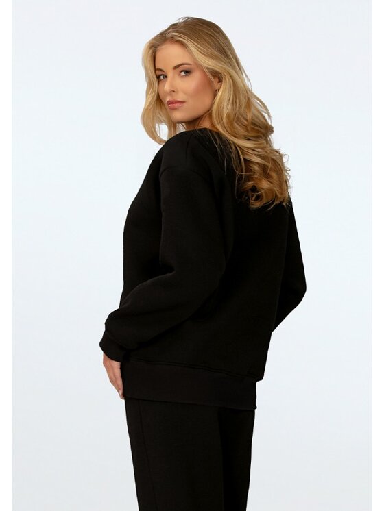 DKaren Sport DKaren Sport Bluza Rehema Czarny Relaxed Fit