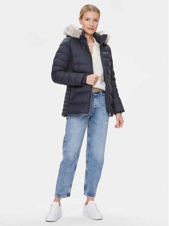 Tommy Hilfiger Tommy Hilfiger Pehelykabát WW0WW39746 Sötétkék Regular Fit