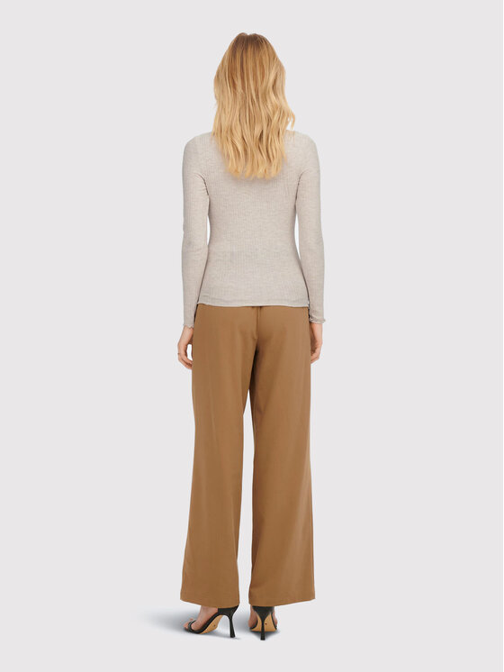 ONLY ONLY Блузка Emma 15180040 Бежевий Slim Fit