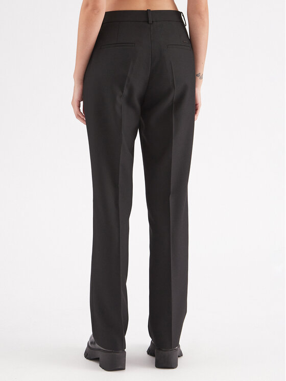 Calvin Klein Calvin Klein Pantaloni din material Essential K20K206879 Negru Slim Fit