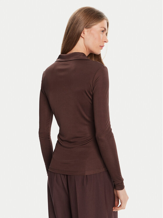 HUGO HUGO Блуза Darosevil 50543100 Кафяв Regular Fit