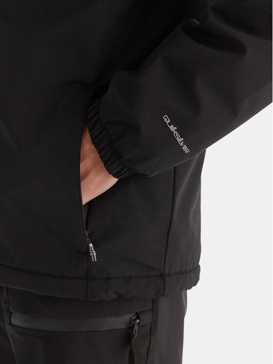 Quiksilver Quiksilver Μπουφάν μεταβατικό Overcast 3K EQYJK04202 Μαύρο Regular Fit