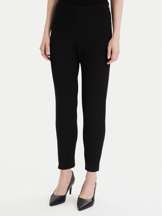 BOSS Boss Riidest püksid Tapiah 50490037 Must Regular Fit