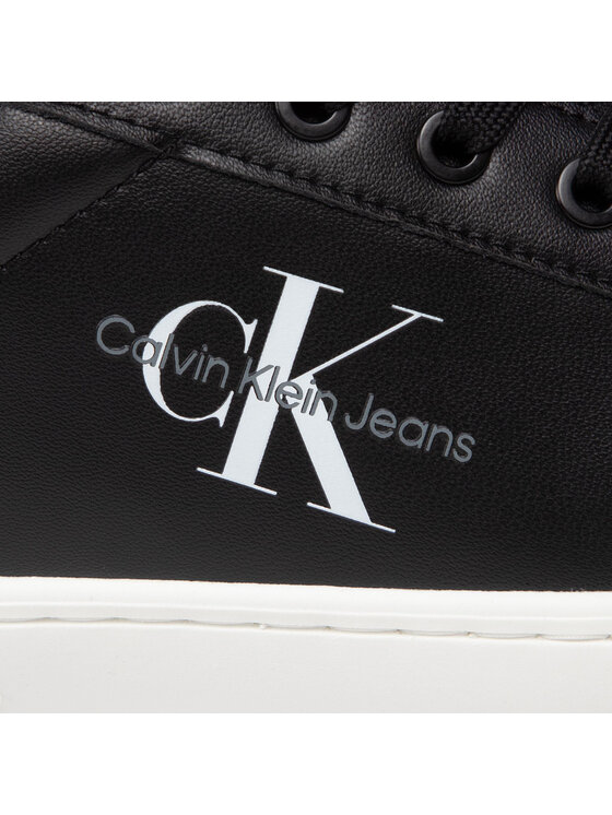 Calvin Klein Jeans Calvin Klein Jeans Laisvalaikio batai Classic Cupsole Laceup Low Lth YM0YM00491 Juoda