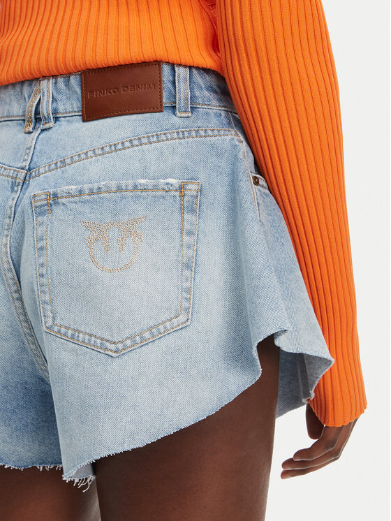 PINKO PINKO Szorty jeansowe Calma 100395 A2OC Niebieski Relaxed Fit